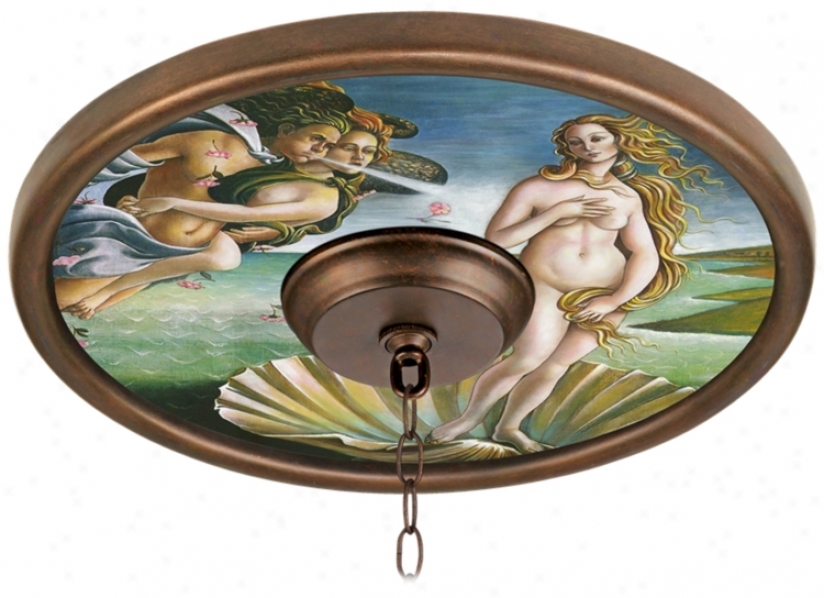 Italian Renaissance Mural 16" Wide 4" Opening Medallion (02975-j1668)