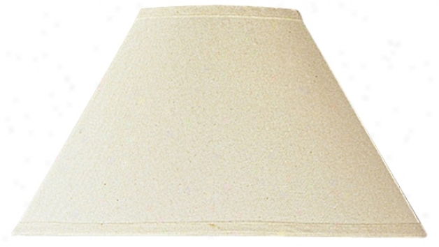 Ivory Linen Hardback Lamp Shade 6x16x10 (spider) (27566)
