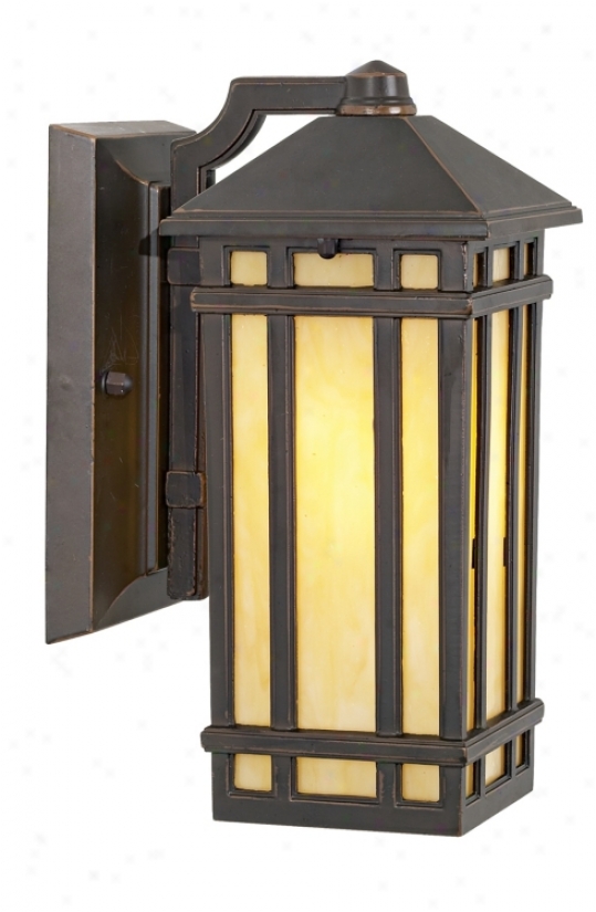 J Du J Mission Hills 10 1/2" High Outdoor Wall Light (20172)