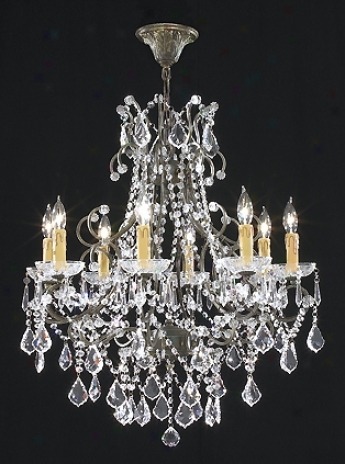 James R. Moder 28" Wdie Charleston Collection Chandelier (21373)