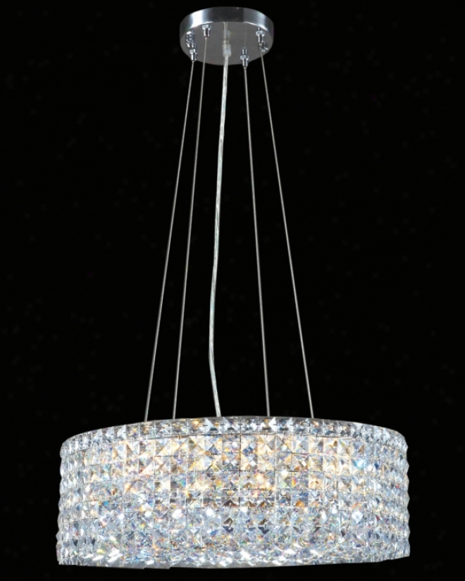 James R. Moder Imperial Crystal 20" Round Pendant Chandelier (r6385)