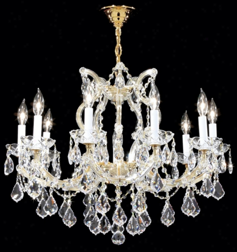 James R. Moder Maria Teresa Gold 28" Wide Chandelier (41610)