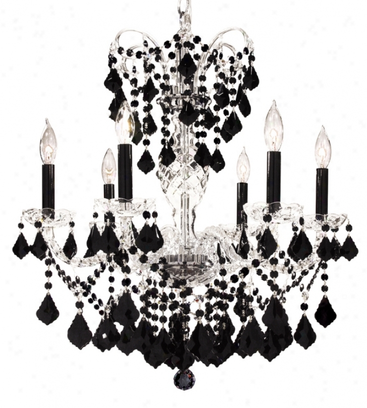 James R. Moder Vienna Collection Black Crystal Chandelier (03082)