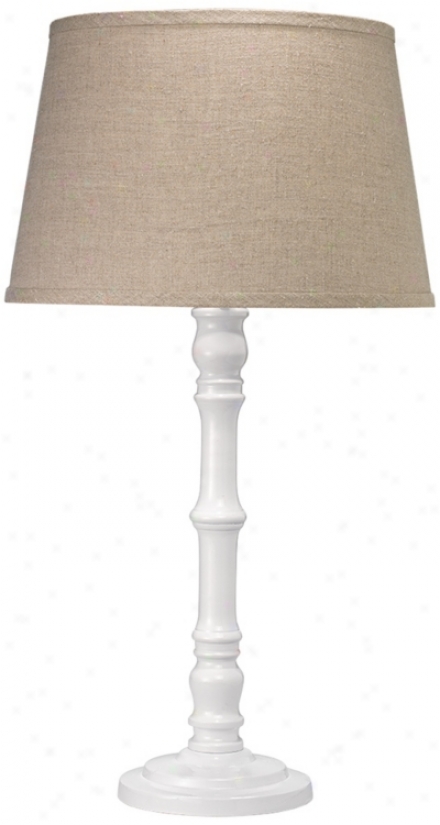 Jamie Young Longshan Cast Metal Wihte Table Lamp (w5366)