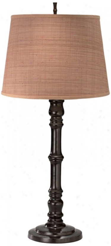 Jamie Young Lobgshan Seagrass And Cast Metal Table Lamp (w5119)