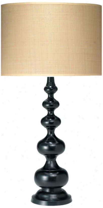 Jamie Young Mulholland Black Cast Metal Table Lamp (p2200)
