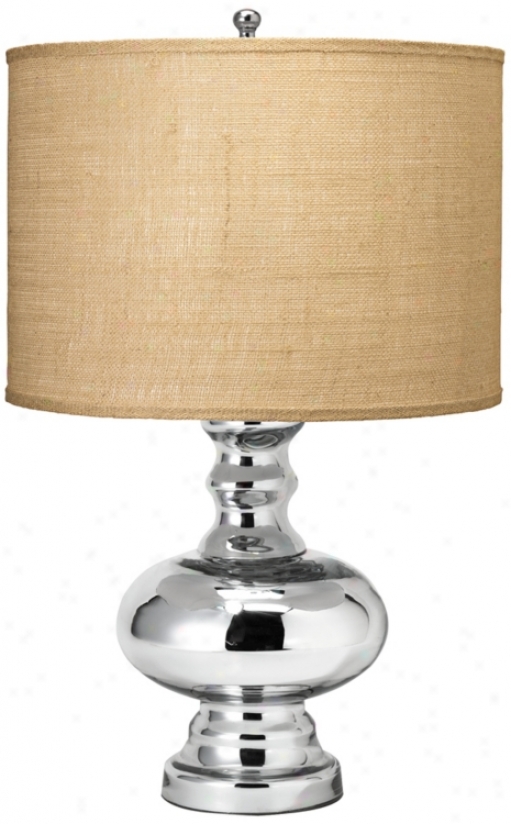 Jamie Young Small St. Croix Mecury Glass Table Lamp (u3755)