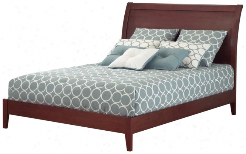 Java Bed Mahogany (queen) (p8460)