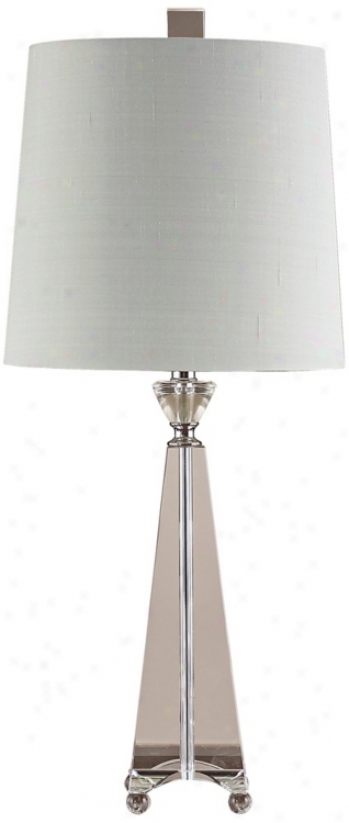 John Richard Crystal Pyramid Table Lamp (p1160)