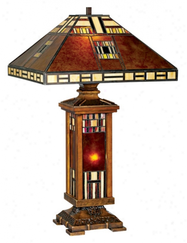 John Timberland&#8482; Mica Tiffany Style Mission Table Lamp (73267)