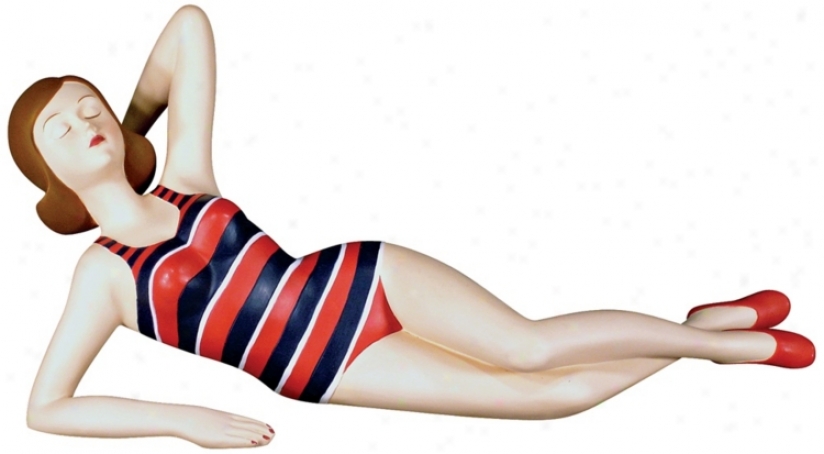 Judith Edwards Designs Beach Babe Lying Down Decor Accent (m8275)