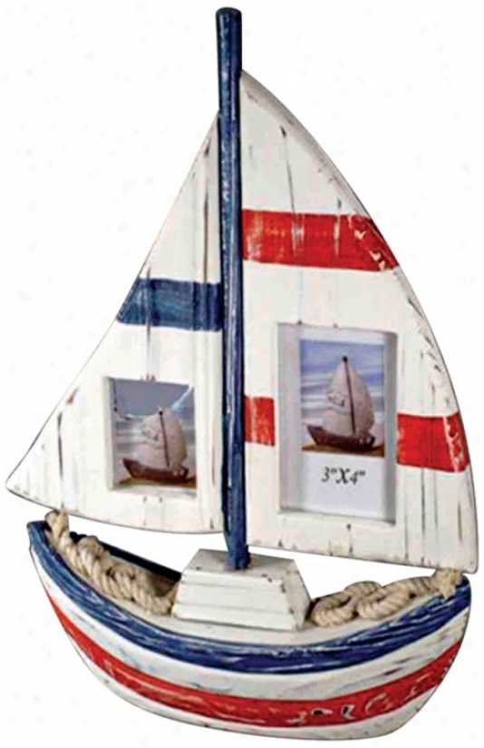 Jdith Edwards Designs Boat-shaped 2-photo Form (k1890)