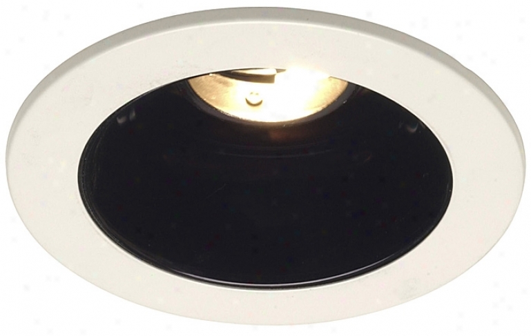 Juno 4" Low Voltage Black Alzak Recessed Light Trim (29819)