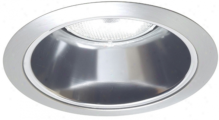 Juno 6" Line Voltage Satin Chrome Recessed Light Trim (36513)