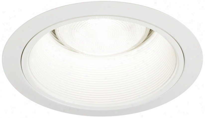 Juno 6" White Baffle White Finish Redessed Light Trim (02484)