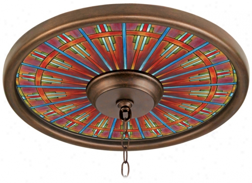 Kaleidoscope 16" Wide Brass Finish Ceiling Medallion (02975-k3377)