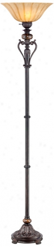 Kathy Ireland Amor Torchiere Style Floor Lamp (u1229)