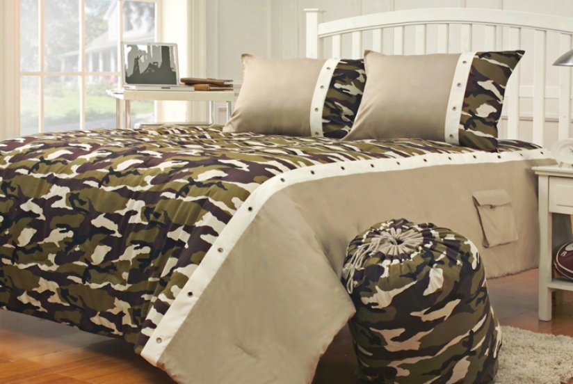 Kathy Irland Camouflage Bed Skirt (v3207)