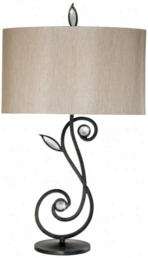 Kathy Ireland Garde Symphony Tablr Lamp (j2378)