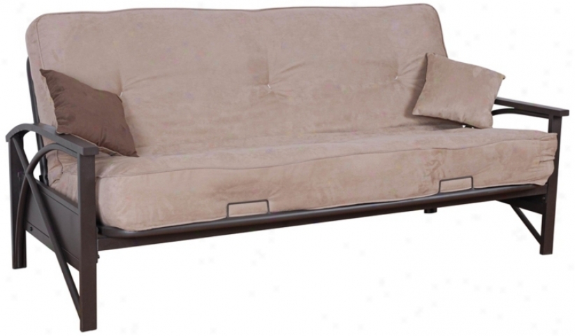 Kathy Ireland Glendale 79" Wide Microfuber Futon Bed (w1295)