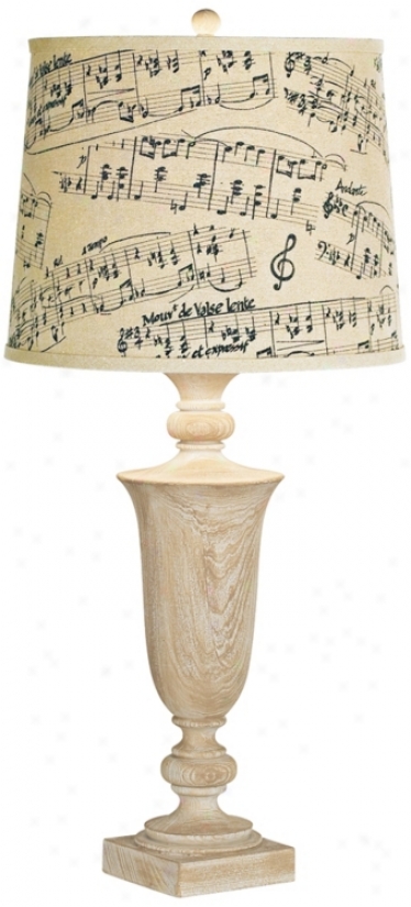 Kathy Ireland Grand Maison Musci Notes Table Lamp (r5966)