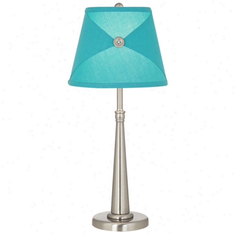 Kathy Ireland Sweet Dreams Turquoise Table Lamp (v2257)