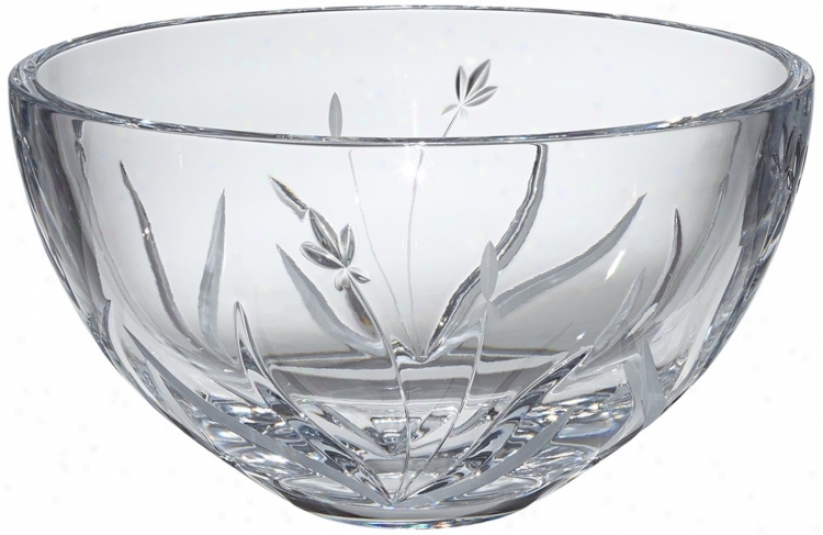 Kathy Ireland Tranqullity 10" Wide Crystal Bowl (v5225)