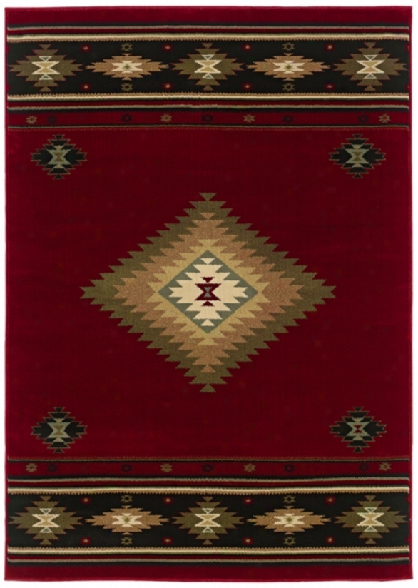 Kayenta Red 6' 7"x9' 6" Area Rug (j1533)