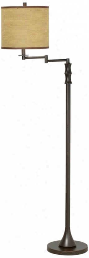 Keetin Royale Bronze Swing Arm Floor Lamp (p944)