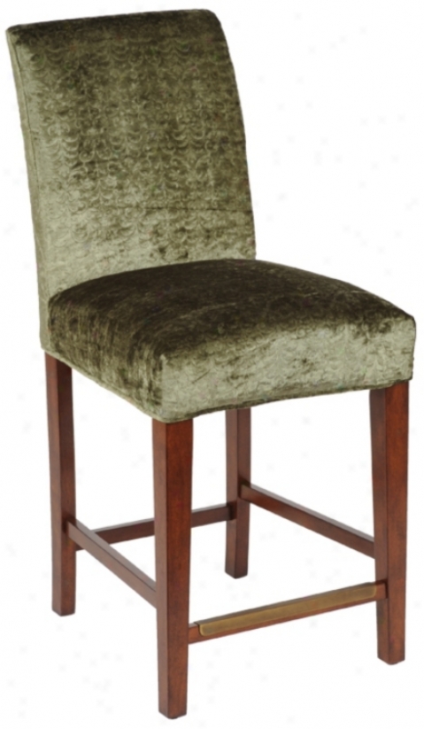 Keir Slipcovered Straight Leg 26" High Counter Stool (46339-t5398)