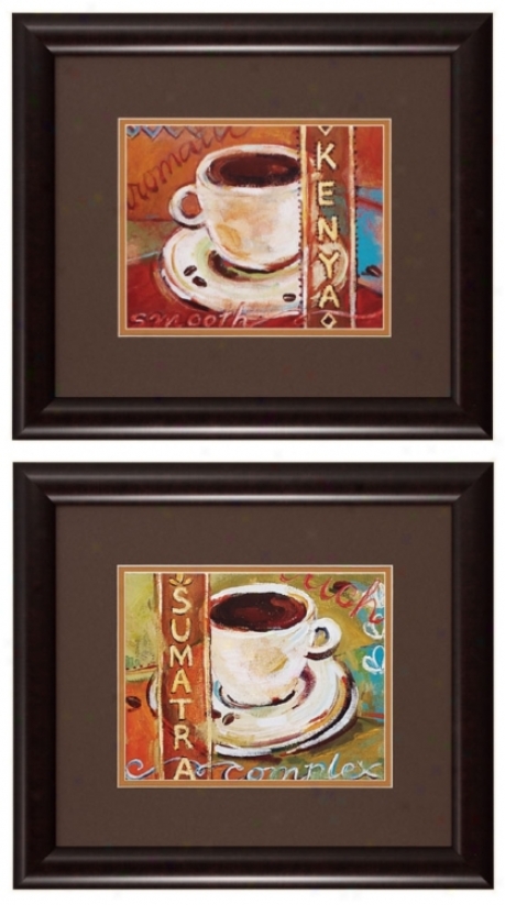 Kenya And Sumatra 18" Wide Framed Wall Art (p2271)