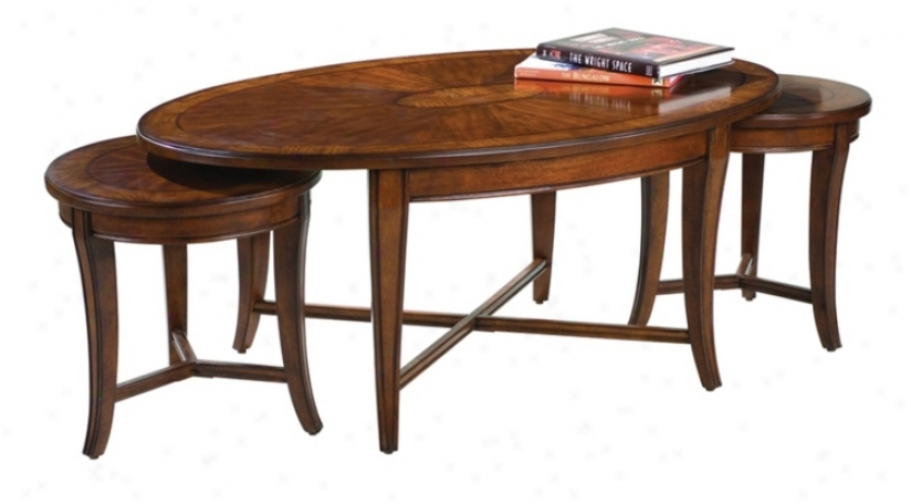 Kingston Set Of 3 Cocktail And Nesting Tables (76567)