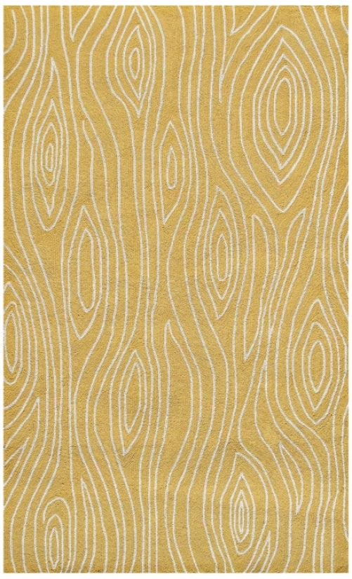 Knots Yellow Indoor Outdoor Rug (k0176)