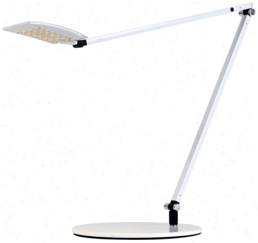 Koncept Gen 3 Mosso Zealous Light Led Desk Lamp White (v6948)