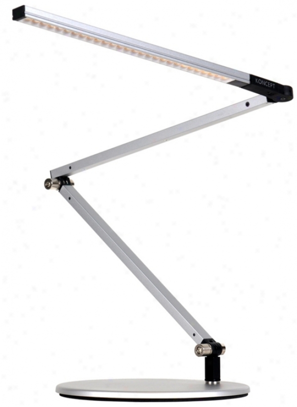 Koncept Gen 3 Z-bar Mini Daylight Led Desk Lamp Silver (v6900)