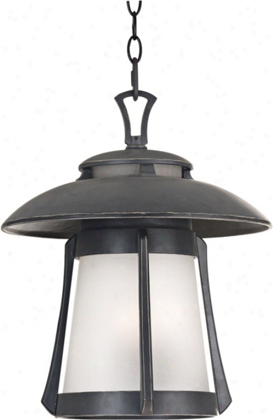 Laguna Collection Ebony Pearl 17" High Outdoor Hanging Light (45009)