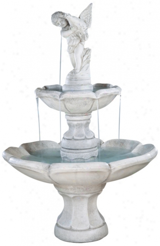 Large Gooseboy Two-tier Fountain (95444)