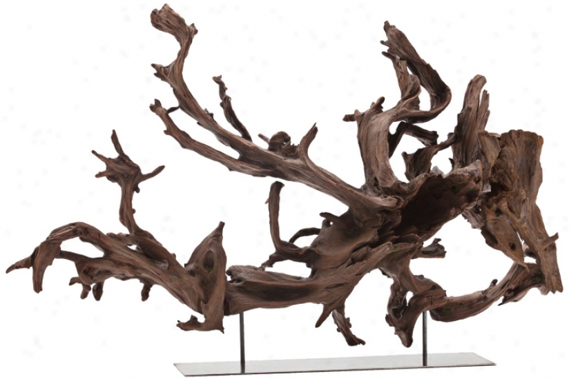 Large Kazu Dragon Tree Root Iron Sculpture (r8550)