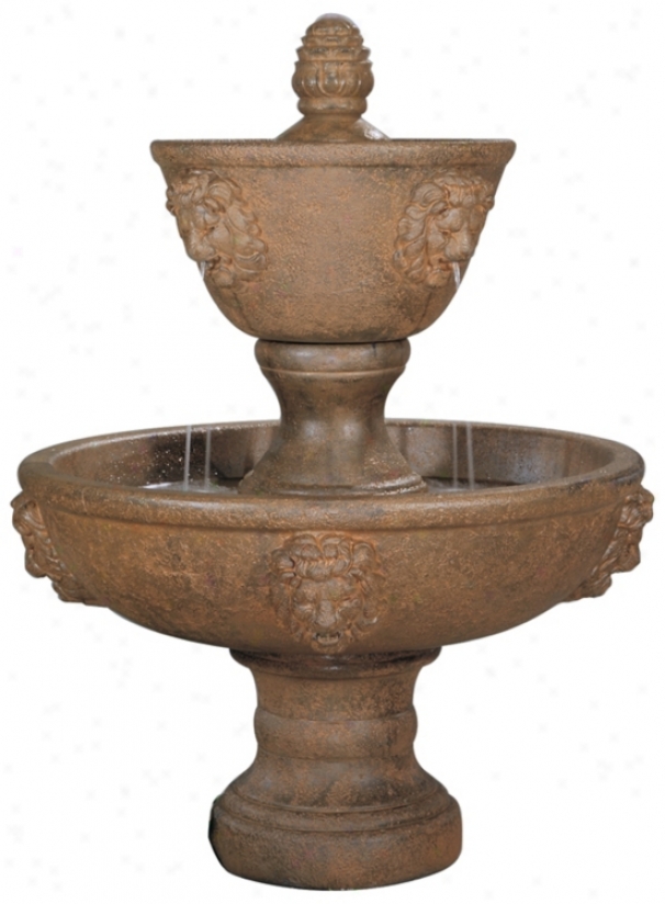 Large Two-tier Lenesco Outdoor Fountain (89403)