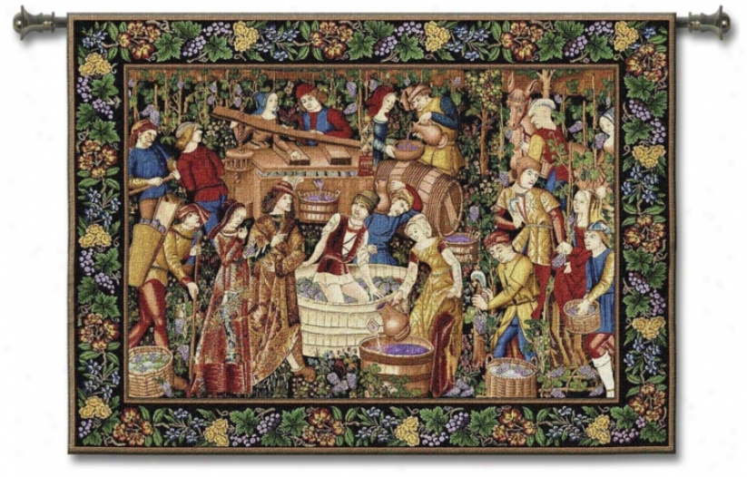 Recently Harvest 75" Wide Wall Tapestry (j8678)