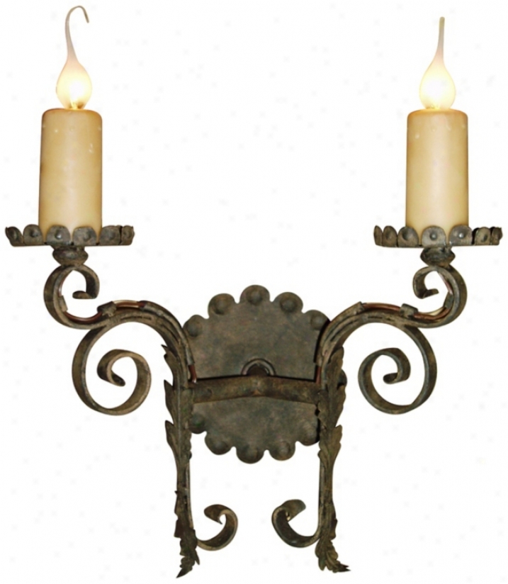 Laura Lee Cortona 2-light 16" Wide Wall Sconce (t2425)