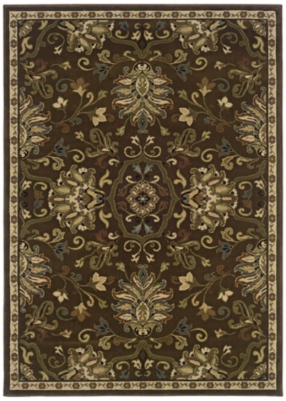 Leafy Artichoke Light Region Rug (j1864)