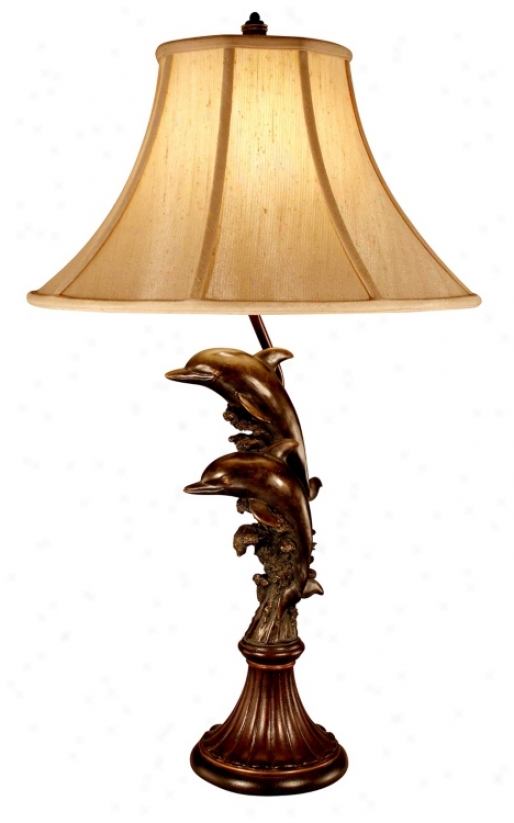 Leaping Dolphins Table Lamp (f6382)