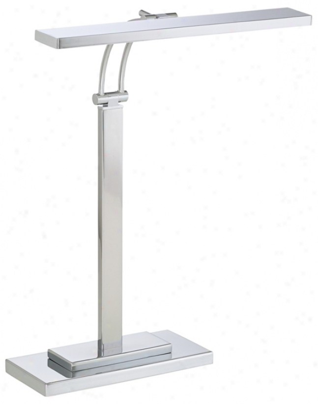 Led Banker's Chrome Finish Adjutsable Desk Lamp (k9324)