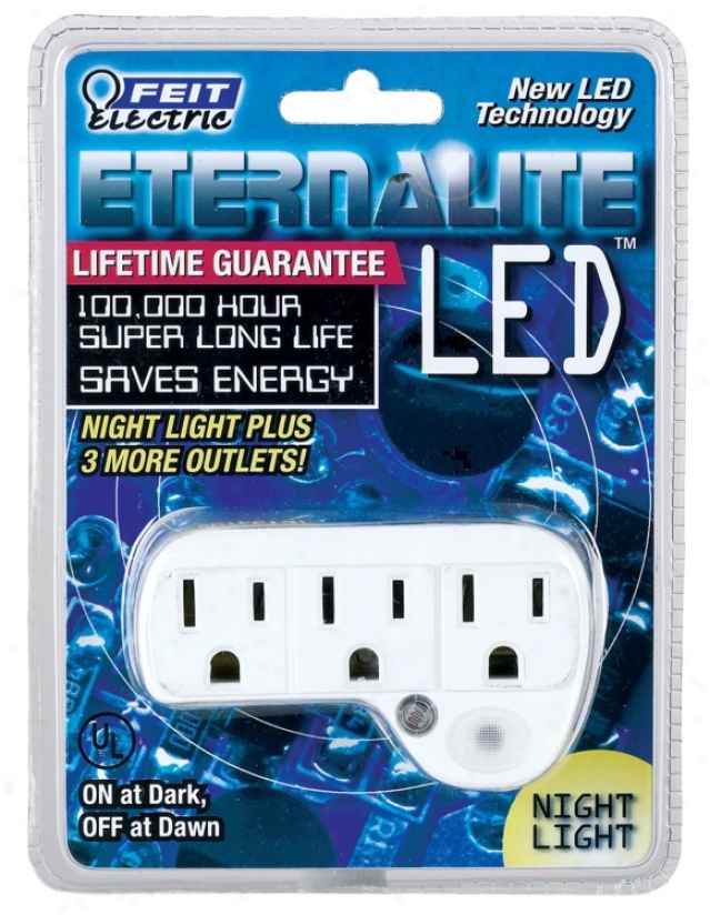 Led Night Light With Outlets (37452)
