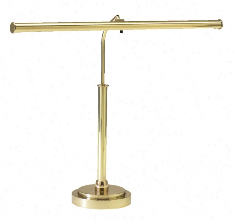 Led Piano Lamp In Polished Brass Finish (g2170)