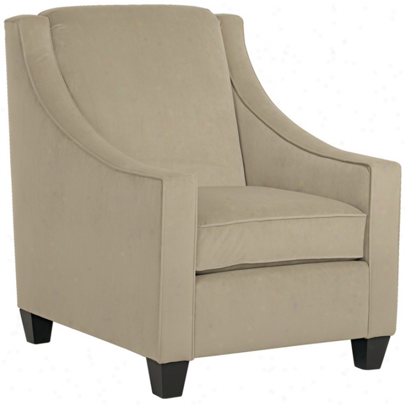 Lichen Microfiber Fabric Covered Bella Armchair (h7869)