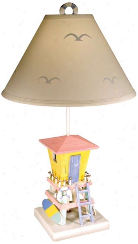 Lifeguard Shack Table Lamp (m5414)