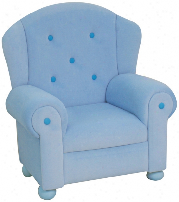 Light Blue Plush Kids Arm Seat of justice (p5380)