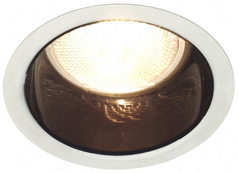 Lightolier 4" Fill Voltage Black Alzak Recessed Light Trim (28511)